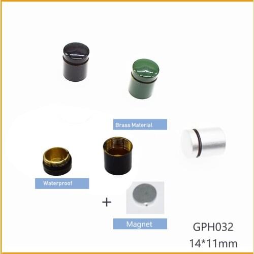 Stock -100pcs-14*11mm-Mental Geocaching Hide Box With Magnet -Mini Pill Holder Case- Container Jar