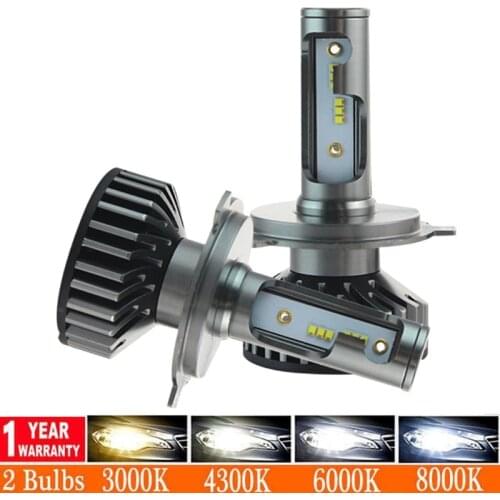 Muxall H4 LED H7 H11 CSP LED Car Motorcycle Headlight bulb 80W H8 H1 12000lm Auto Headlamp Fog Lights warm White 5500K 12V Lamp