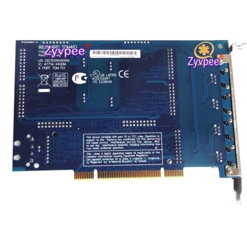 TDM410 HQ-PCB PCI Analog Asterisk Card Support VPMADT032 EC For PBX VoIP