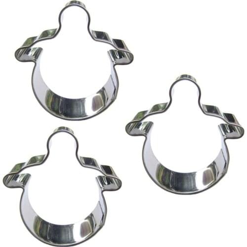 Pacifier shape 3 piece cookie cutting molds, baking tools, cake decorating soft candy tools