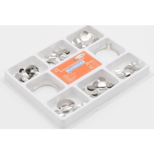 Dental Matrix Sectional Contoured Metal Matrices No.1.398 Full Kit For Dentistry Supplies