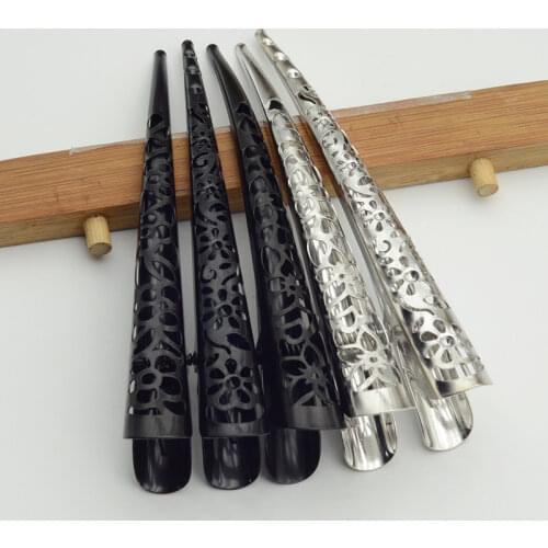 10PCS 13.0cm 5.15" Silver Filigree Flower plain Metal Beak Clips for hairdressing salon big floral hairpin nickle free lead free