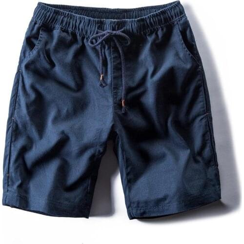 2017 Summer Casual Mens Shorts Linen Cotton Fashion Shorts Men Bermuda Beach Shorts Joggers Trousers Knee Length Shorts PT-204