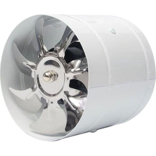 220V In-Line Air Blower Boat Bilge Engine Marine Cabin Ventilation Fan, Corrosion Resistant ABS Marine Boat Parts, White