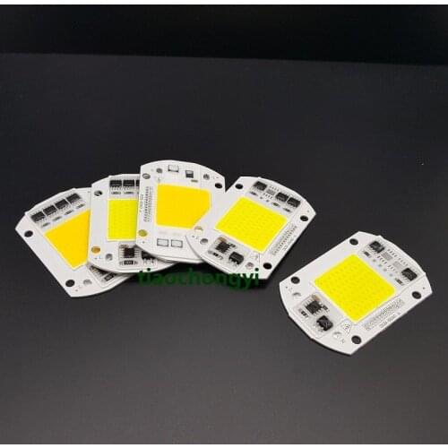 20W 30W 50W white wram white LED Floodlight COB Chip 220V Input Integrated Smart IC Driver NEW 5pcs