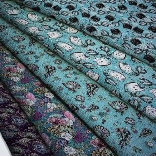 50*140cm Bullet Textured Liverpool Fabric Flower Printed DIY Tissue Kids Home Textile for Sewing Quilt Decoration Home