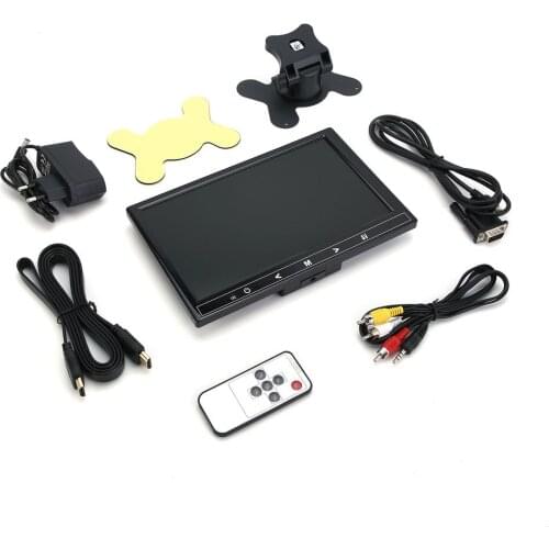 9 Inch Dash-Board VGA+HDMI+AV Display Screen HD Computer TV CCTV Security Monitor Surveillance Screen 1024x600 EU Plug