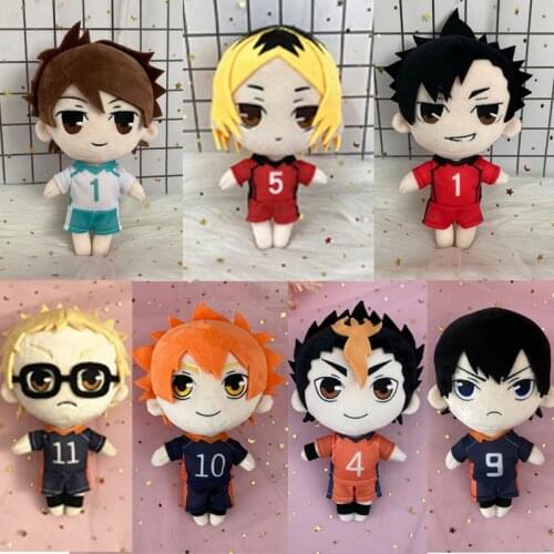 Anime Haikyuu!! Tobio Kageyama Shoyo Hinata Kuroo Tetsurou Plush Doll Toy Soft Stuffed Pillow Collection Gift Size 20cm