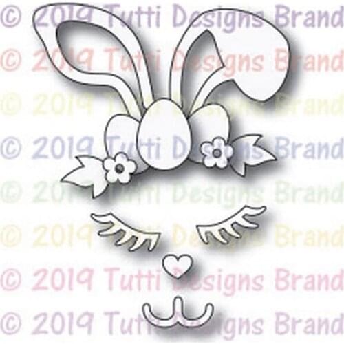 Bunny Face DIY Handicrafts Cutting Dies Metal Cutting Stencils for Scrapbooking Album Stamp Paper Card Embossing