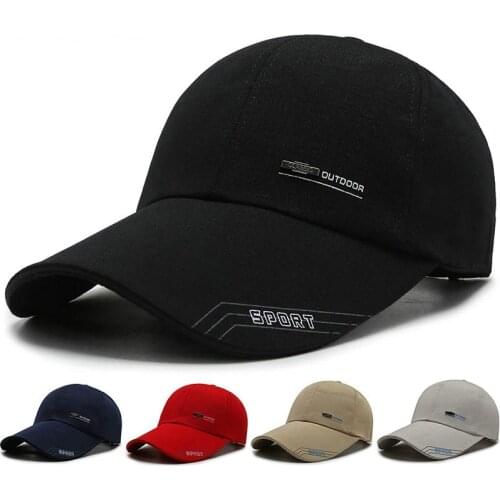 Baseball cap New mens cotton winter embroidery Snapback hats outdoor fashion breathable sunscreen sun hat cap solid color