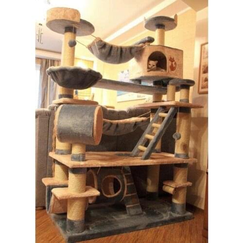 Large And Stable Cat Climbing Frame, Cat Litter, Cat Tree, One Luxury Multifunctional Sisal Cat Toy, Multiple Cats Available