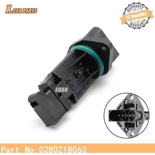 MASS AIR FLOW METER SENSOR 0280218063 FOR Seat Exeo Ibiza Leon Toledo Skoda Octavia 06A906461L 0280218064