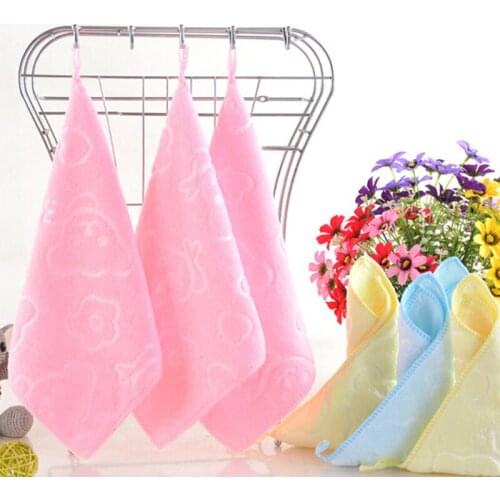 Baby Towel Fashion Superfine Fiber Kid Bath Towels Washcloth Square Towel Children Bathroom Wipe Wash Cloth Gift Towel