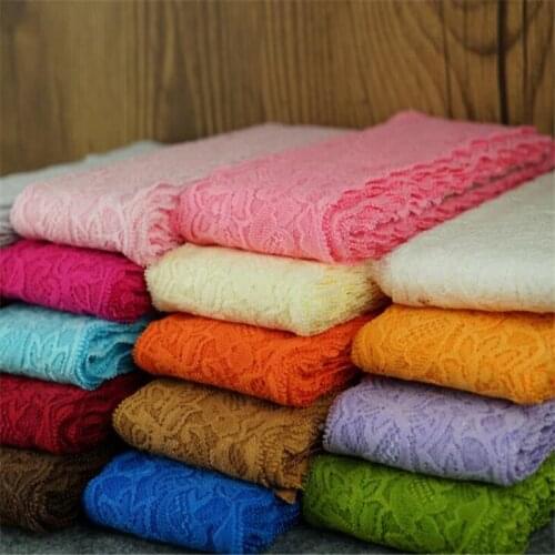 8cm cotton elastic flower lace ribbon handmade wedding craft dress hairband headbands garments accessories CX167