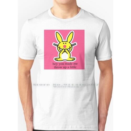 Happy Bunny T Shirt 100% Pure Cotton Igirl Internetgirl Depop Cute Y2k Demonia Grunge Vintage Girly Bratz 2000s Pink Purple