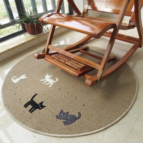 Fashion Style Circular Carpet Can Be Washable For the Bedroom Kilim Area Rug Computer Chair Round Mat can be customized
