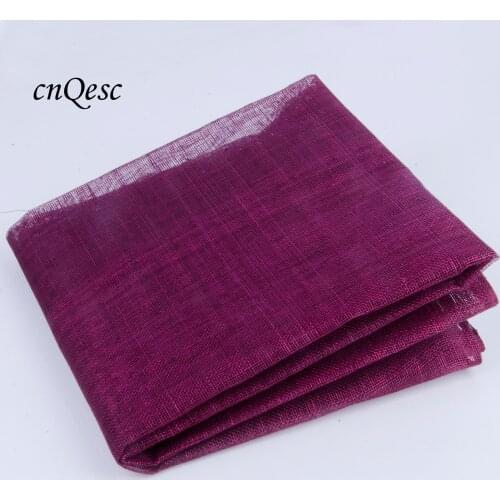 Best Quality.DK Grey Width 91CM Sinamay Millinery Fabric for Kentucky Derby Hat Fascinator