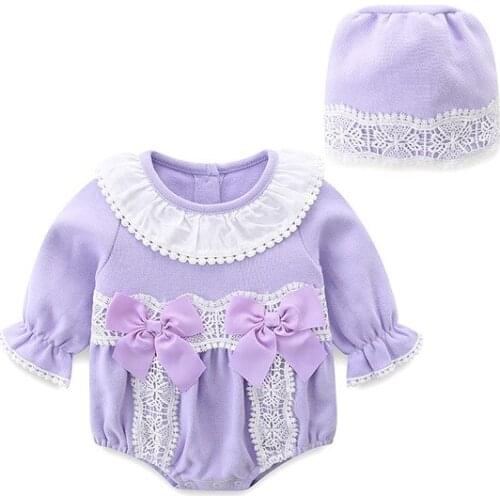 2021 Autumn New Newborn Romper Long Sleeve Newborn Girl Clothes