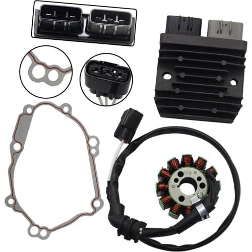 Motorcycle Voltage Regulator Rectifier+Ignition Magneto Stator Coil+Generator Cover Gasket For Yamaha FZ1-NA FZ1-SA FZ1-S FZ8