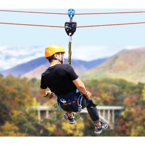 Handle pulley, equipment double pulley block, bearing sliding rope, aerial ropeway lifting and transportation equipment