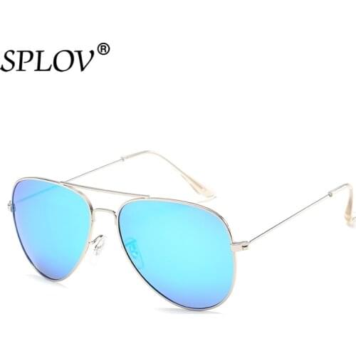 SPLOV Classic Pilot Polarized Sunglasses Men Women Vintage Metal Aviation Sun Glasses Brand Designer Driving Eyewear UV400