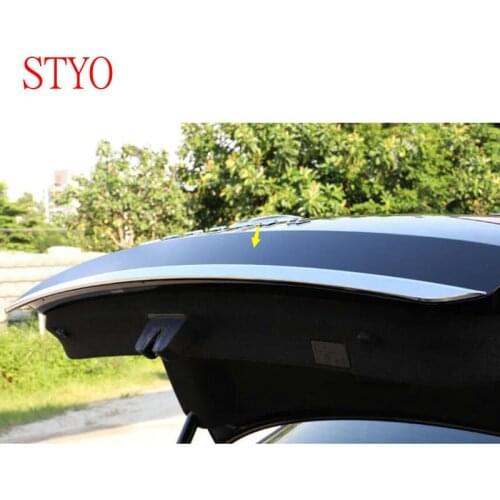 STYO Stainless Steel Car Rear tail door bottom tailgate Trunk Lid Tail Gate trim For Passat B8 2017 2018