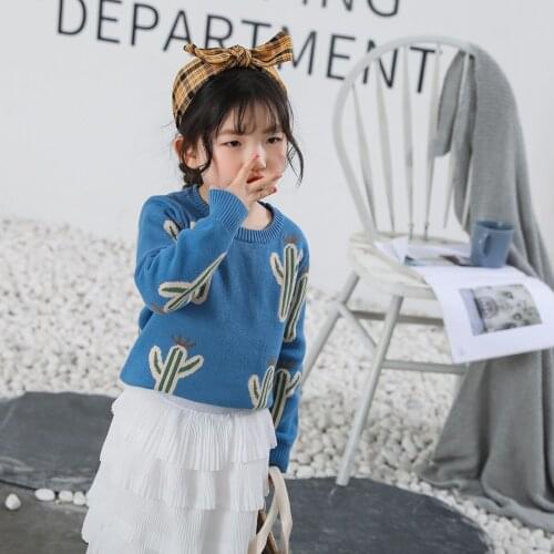 Baby Girls Boys Sweater Autumn Spring Kids Cactus Clothing Knitwear Boys Pullover Sweater Knitted Sweater Childrens Clothing