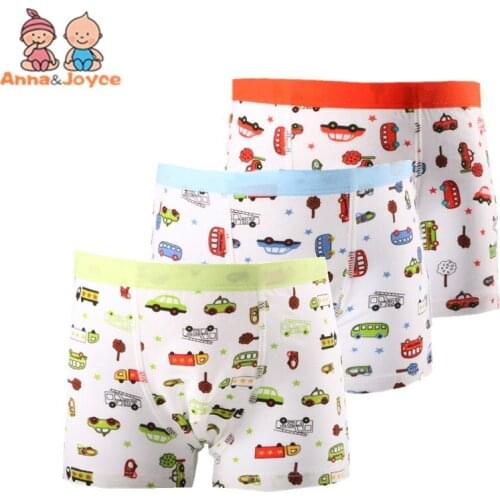 10 Pcs/ Lot Boys Underwear Boxer Kids Cotton Modal Panties Children Cartoon Boxer Kids Underwear Underpants