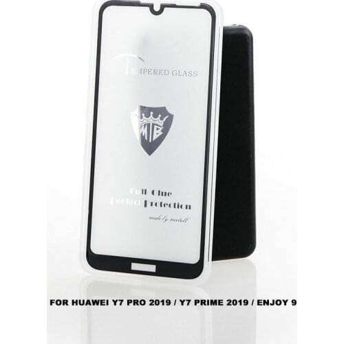 9H Full Glue Cover Tempered Glass Screen Protector for Huawei Y7 Pro 2019 for Huawei Y7 Prime 2019 Y7 2019 DUB-LX1 Glass Film