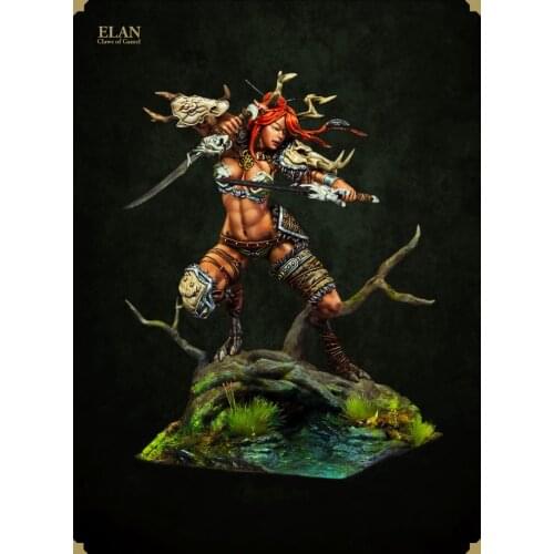 1/24 75mm fantasy ELAN claws of gamehl 75mm toy Resin Model Miniature Kit Unassembly Unpainted
