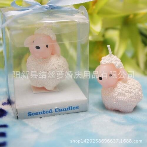10pcs Cute sheep candle kids' birthday party cake candle fashion goat molding wedding party decoration