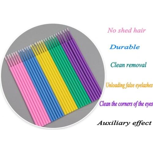 100 eyelash extension tools makeup disposable unique eyelash applicator mascara brush eyelash removal makeup swab tool