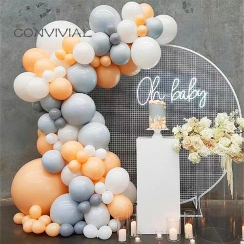 118pcs Latex Balloon Garland Retro Balloon Arch Kit Birthday Party Decoration Kids Decor Wedding Ballons Baby Shower