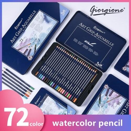 12/24/36/48/72 Colors Professional Water Colored Pencils Set for Drawing Sketch Watercolor pencils Art Supplies
