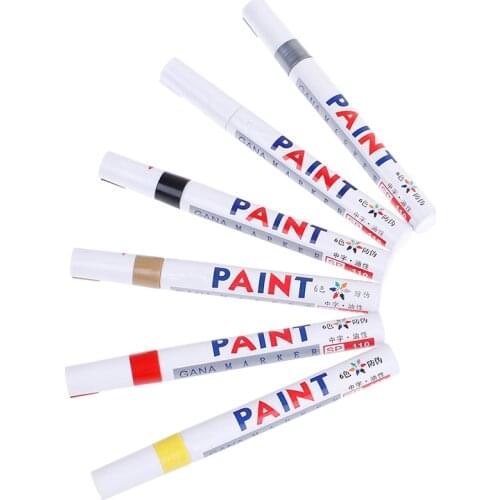14.3*1.5cm Colorful Tread CD Metal Permanent Paint Markers Graffiti Oily Marker Pen Stationery Waterproof Pen Car Tyre Tire