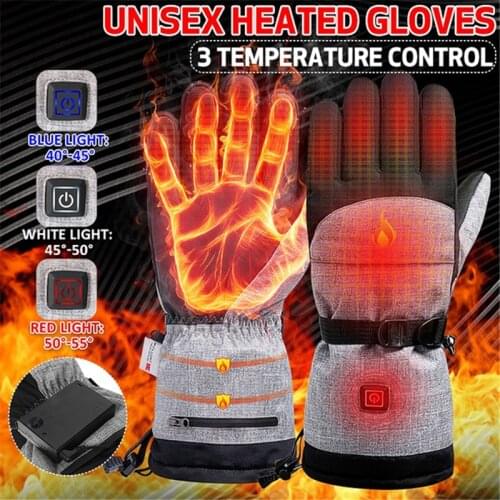 2020 Electric Heating Motorcycle Street Gear Racing Gloves Snowmobile Snowboard Skiing Gloves Windproof Waterproof Men Women