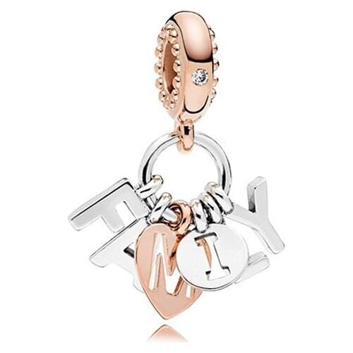 Ajax Real 925 Sterling Silver Letter Beads Decoration Pendant Charms For Neck Necklace Bangles Women Valentines Day Gifts