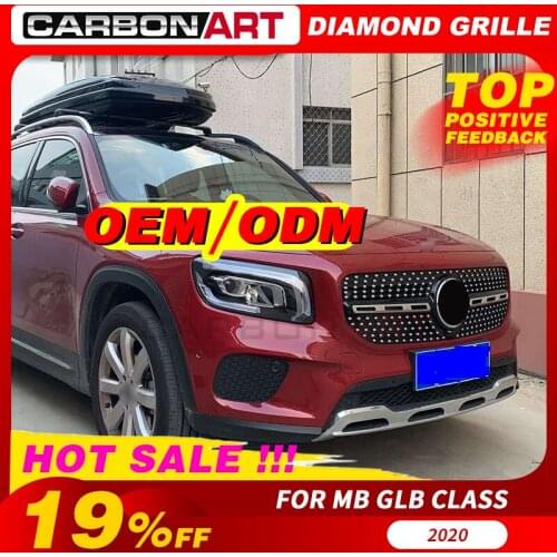 GLB X247 diamond grille 2019-2020 styling Middle grille for Mercedex benz GLB ABS diamond front grille GLB200 vertical bar