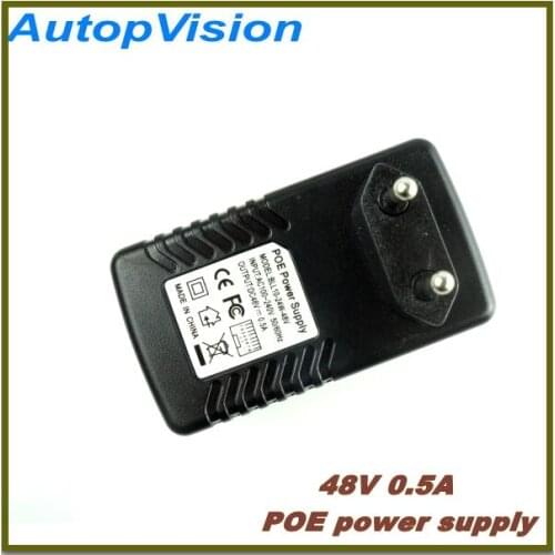 Surveillance CCTV Security 48V 0.5A 24W POE Wall Plug POE Injector Ethernet Adapter IP Camera Phone PoE Power Supply US EU Plug