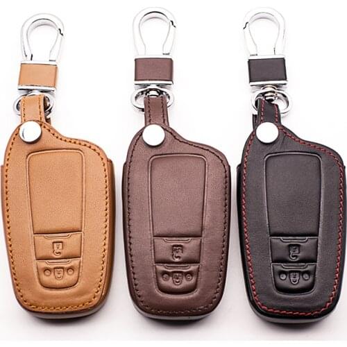 Classic design Genuine Leather Car key cover Skin case set Fit for Toyota CHR C-HR 2017 Prius 2 buttons remote starline a91