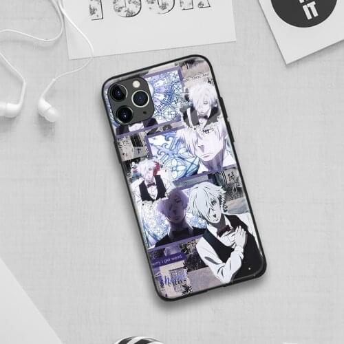 Death Parade Decim Anime Soft Silicone Glass Phone Case for IPhone SE 6s 7 8 Plus X Xr Xs 11 12 Mini Pro Max Samsung