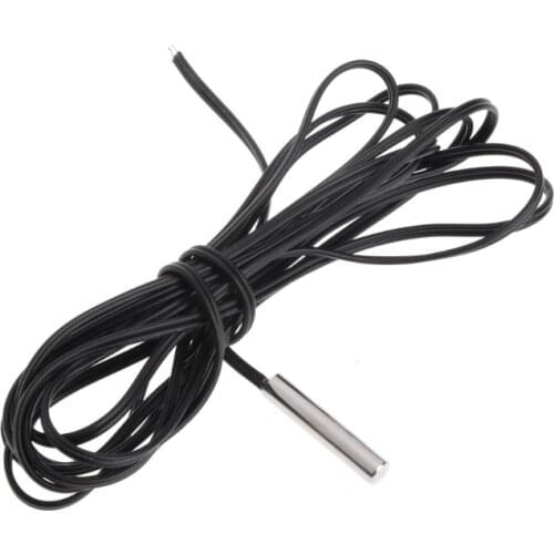 150cm NTC 10K Ohm 1% 3435 Thermistor Temperature Sensor Cylinder Probe 1.5m Wire