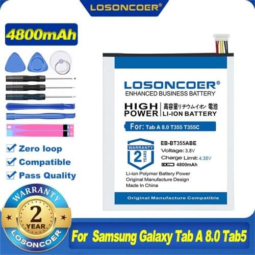 EB-BT355ABE EB-BT355ABA Battery For Samsung Galaxy Tab A 8.0 Tab5 T355 T355C P355 SM-T355 P350 SM-T350 SM-P350 P355C SM-P355M