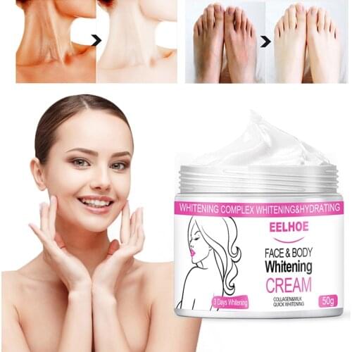 Hot Milk Collagen Whitening Cream Bleaching Face Body Lightening Cream Underarm Armpit Whitening Cream Legs Knees Body White