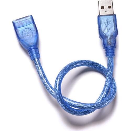 Hot Blue 23cm USB 2.0 Extension Male to Female Connector Cable for Mouse/Keyboard/Camera