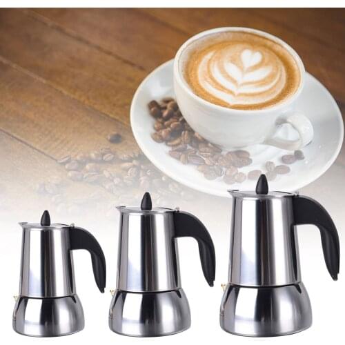 Stainless Steel Coffee Pot Mocha Espresso Latte Percolator Stove Coffee Maker Pot Percolator Drink Tool Cafetiere Kitchen Tool