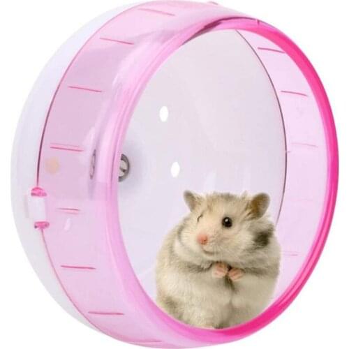 Hamster Wheel Ultra-quiet Roller Treadmill Guinea Pig Running Sports Round Wheel 12cm Home Small Animal Pet Cage Accessories