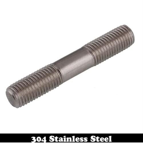 M16 M16*150 M16x150 M16*160 M16x160 M16*170 M16x170 304 Stainless Steel ss DIN835 Screw Headless Double End Thread Rod Bolt Stud