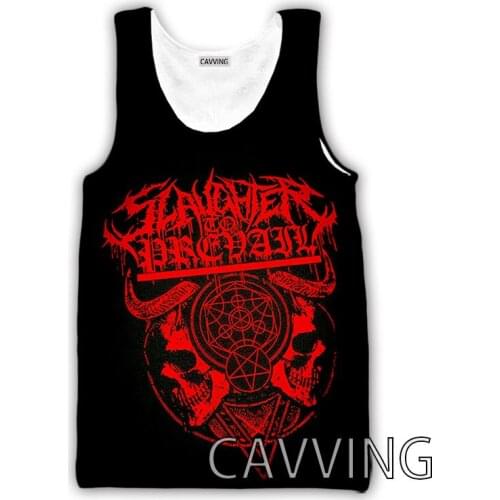 CAVVING 3D Printed Slaughter To Prevail Tank Tops Harajuku Vest Summer Undershirt Shirts Streetwear for Men/women