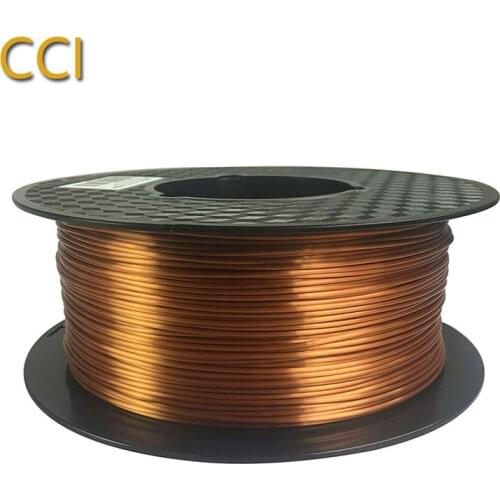 CC3D Silk pla copper 3d printer filament 1.75mm 1kg silky pla silk like 3d pen material Metal like red copper print filament